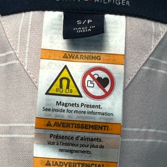 Tommy Hilfiger Long Sleeve Adaptive Magnet Closure Pinstripe Shirt - Pink - S/P - Picture 10 of 15